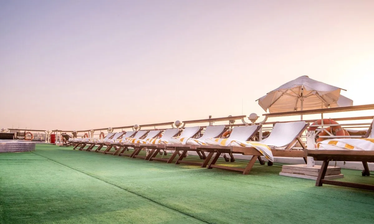 Sun deck of the Concerto I Nile Cruise Nile cruise